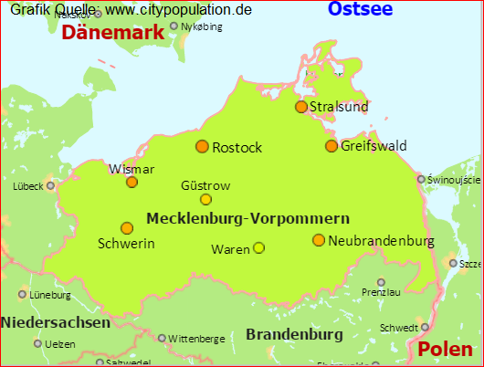 Mecklenburg-Vorpommern Städte die zuerst belegt werden!